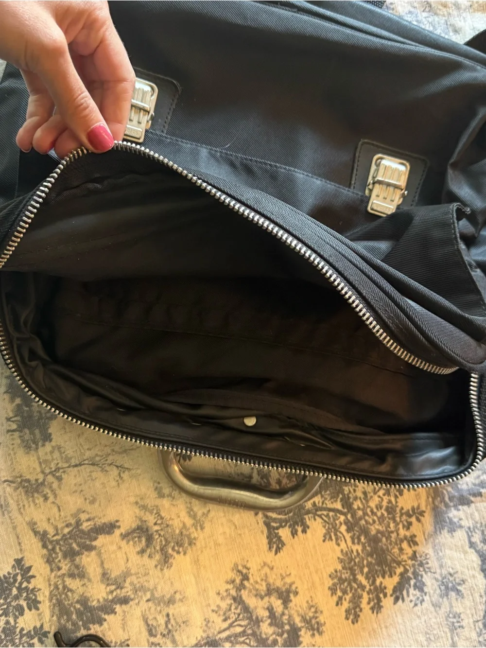Black Men's briefcase backpack Bag
